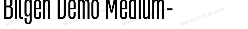 Bilgen Demo Medium字体转换